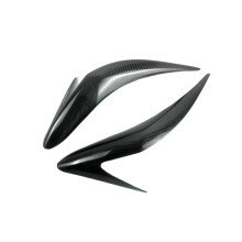 for Forester 2013-2018 Carbon Fiber Car Sticker Front Headlights Eyebrow Eyelid Trim Cover Accessories