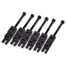 Set di 6 Selle con Sistema di Bloccaggio Doppio per Ponte Tremolo per Chitarra Floyd-Rose (Nero)