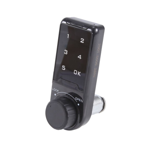 Combination Lock, Door Access Digital Electronic Security Cabinet Coded Locker Contact Keypad Password Key Access Lock-A