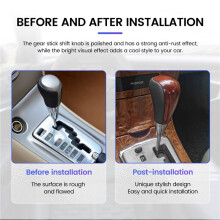 Car Shift Lever Knob Gear Shift Knob Lever Shifter for Prado Hilux 2011 Crown RAV4 Fortune 2012 Black