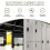 Combination Lock, Door Access Digital Electronic Security Cabinet Coded Locker Contact Keypad Password Key Access Lock-A 2