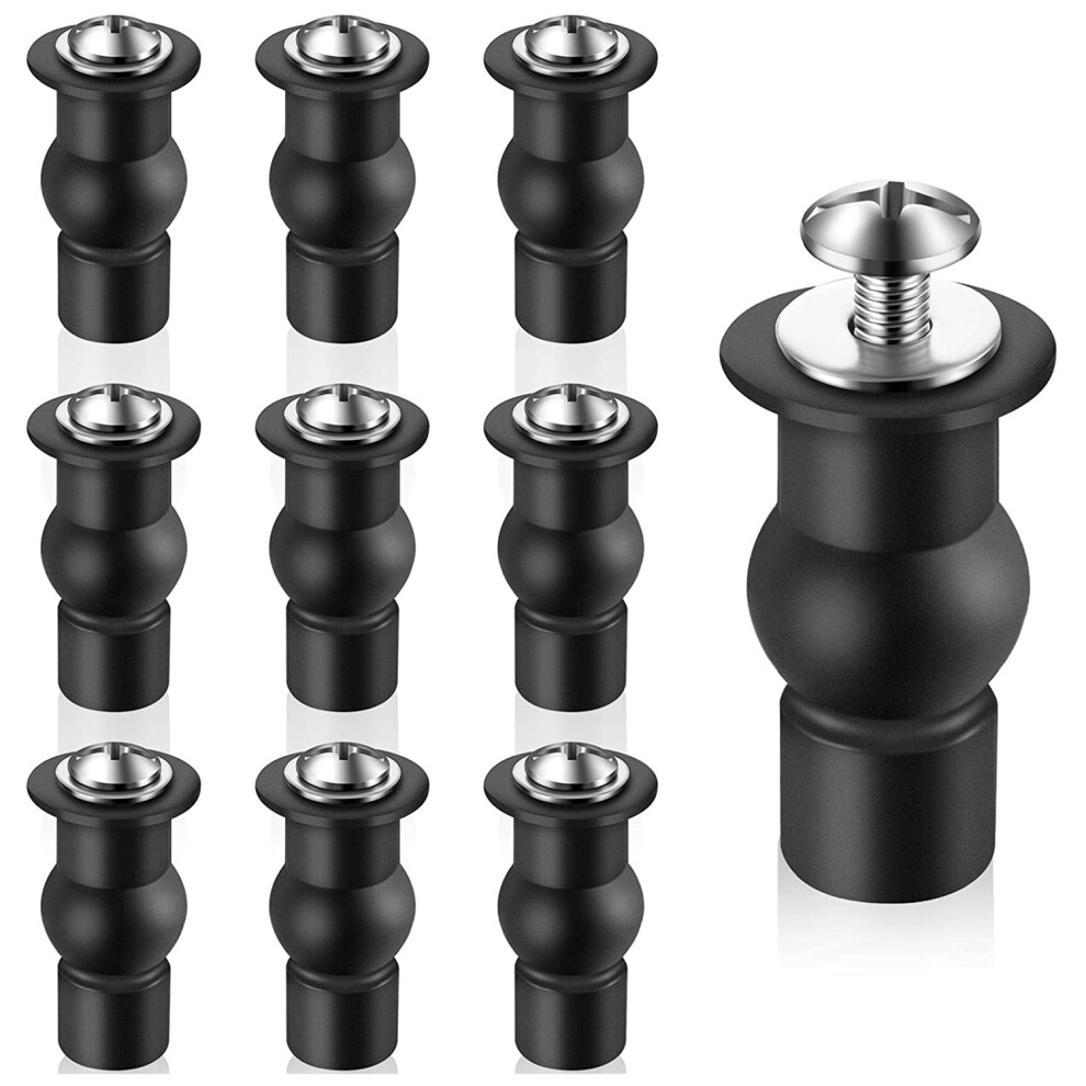 10 Pieces Toilet Screws Universal Toilet Expanding Screws Toilet Hinge Bolt Replacement Rubber Blind Hole 4711535737717