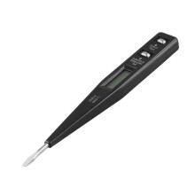 Digital Test Pencil Screwdriver Probe Light Voltage Tester Detector AC/ 12-220V Electrical Test Pen Voltmeter,Black