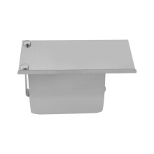 Modern Stainless Steel Wall Mount Toilet Paper Holder with Phone Shelf Roll Paper Holder Bathroom Fixture Bathroom