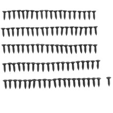 100 Pcs Guitar & Bass Pickguard Screws for Strat & Tele,Black