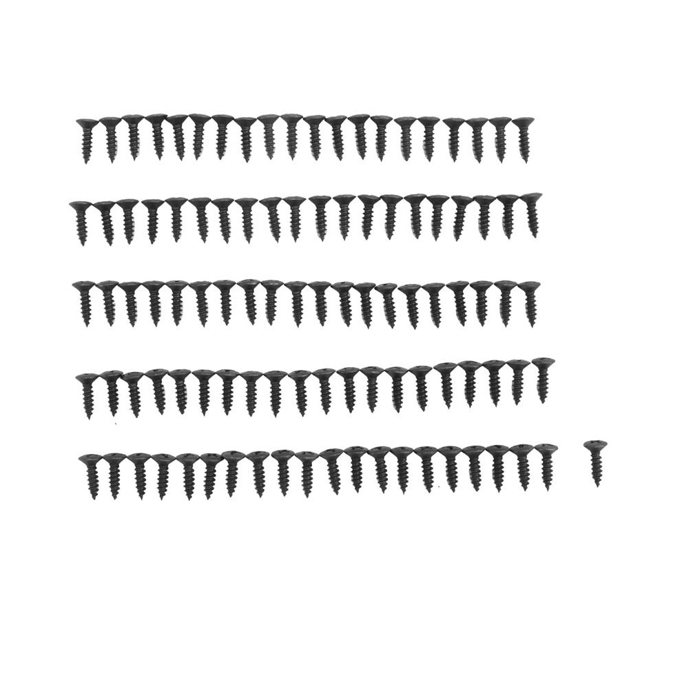 100 Pcs Guitar & Bass Pickguard Screws For Strat & Tele,Black 6032328707921