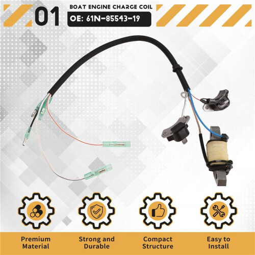 Charge Coil 61N-85543-19 for  2 Stroke 30HP Boat Engine 1
