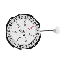 Horlogebeweging, Beweging met Drie Wijzers Quartz Uurwerk, SL28 voor Horlogereparatieaccessoire Heren (Dubbele Kalender)