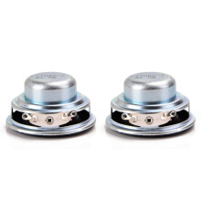 2 Piezas 40MM Altavoces PortáTiles de Audio 16 Core 4 Ohm 5W Altavoz de Rango Completo Altavoz MagnéTico NdFeB Lateral de Goma