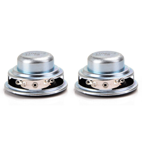 2 Stuks 40MM  Audio Draagbare Luidsprekers 16 Core 4 Ohm 5W Volledige Range Luidspreker Rubber Side NdFeB Magnetische Luidspreker