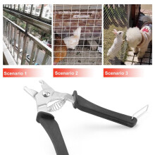 1Pcs Hog Plier Tool and 600Pcs M Clips Chicken Mesh Cage Wire Fencing Crimping Solder Joint Welding Repair Tools