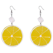 éTé RéSine Frais Citron Orange Tranche Boucles D'Oreilles Femmes Acrylique Fruits Bijoux