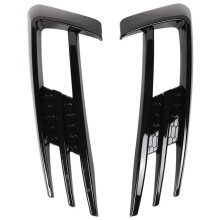 For 7 MK7 2013-2017 Gloss Black Car Bumper Fog Light Grille Cover Trim