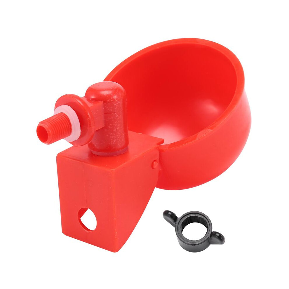 6Pcs Chicken Watering Cup Automatic Filling Waterer Poultry Drinking Bowl Thread Watering Feeder Cup For Chicken 6031050480010