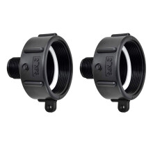 2PZ IBC Tote Adapter 275 330 IBC Adapter Filettatura Fine Connettore Adattatore per Tubo da Giardino da 2 Pollici NPS Serbatoio 'Acqua