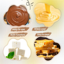 Ensemble de Marmites à Double ChaudièRe en Acier Inoxydable avec Spatule en Silicone pour Faire Fondre Le Chocolat, Le Savon, la Cire et la