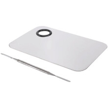Professional Makeup Palette Tray Mixed Make Stainless Steel Liquid Foundation Palette Watercolor Art Makeup Tools