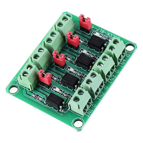 817 Optocoupler 4 Channel Voltage Isolation Board Voltage Control Switching Driver Module Optical Isolation Module 2