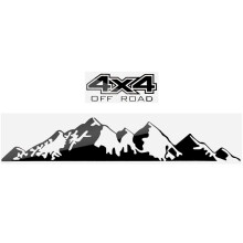Auto Aufkleber 4X4 Off Road Grafik Aufkleber für Ranger Raptor Pickup Dma NAVARA Hilux ZubehöR