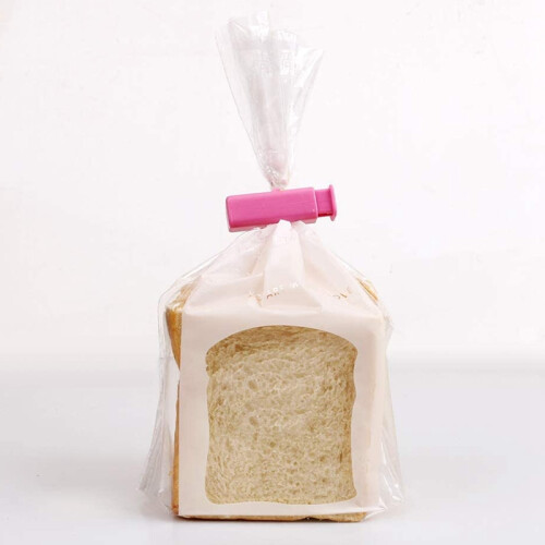 Squeeze Bread Bag Clips, Bag Cinches, Bagel Bag Clips, Slip Grip Easy Squeeze e Lock, Assorted Color, 6 Pack 1