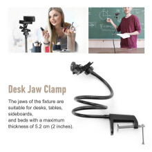 Camera Beugel met Verbeterde Bureau Kaak Klem Flexibele Zwanenhals Stand voor Webcam 4K C925E C922X C922