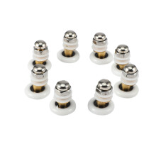 8 StüCke 25Mm Durchmesser Dusch Glas Schiebe TüR HäNgen Rad Roller Bad Schiebe Schrank Exzenter Scheiben