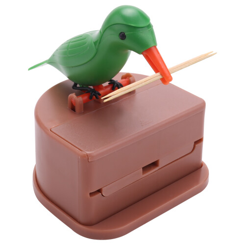 Toothpick Dispenser Bird Automatic Bird Toothpick Box Toothpick Holder