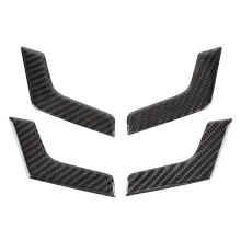 4 PCS Car Door Inner Handle Panel for - W204 Carbon Fiber Decoration Frame Cover Interior Mouldings
