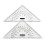 Chart Drawing Triangle Ruler for Ship Drawing 300mm Large-Scale Triangle Ruler for Distance Measurement Teaching Engineering Design 1