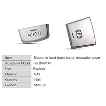 ABS Chrome Electronic Hand Brake P Button Decoration Cover for F10 F07 F01 X3 F25 X4 F26 F11 F06 X5 F15 X6 F16 Car Accessories