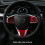 Car Steering Wheel Cover Interior Trim Panel for 10Th Gen   2020 2019 2018 2017 2016 - Red 6