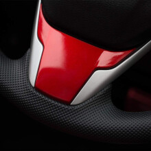 Car Steering Wheel Cover Interior Trim Panel for 10Th Gen   2020 2019 2018 2017 2016 - Red