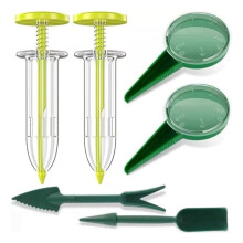 Set  Spandiconcime da 6 Pezzi,  Strumento per Fioriera, Dispenser Manuale per Piantine Dibber e Widger, Spandiconcime per Seminatrice
