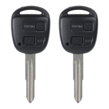 2 Pièces Voiture 2 Boutons Télécommande Clé Coque Clé Mécanique pour Camry Dominateur Highlander Camry