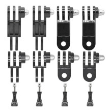 Adjustable Extension Arm Straight Joint Adapter Kit,Same and Vertical Direction Joints Connector for  Action Camera