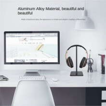 Hoofdtelefoonstandaard Universele Afneembare Aluminium Gaming-Headsethouder voor Gamers Gaming-Hoofdtelefoonhanger Wit