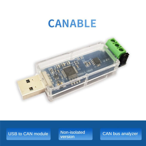 CANable USB to CAN Module CAN Debug Adapter CAN Bus Analyzer Debugging Assistant Non-Isolated Version 1
