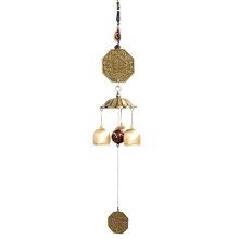 Bagua Mascot Metal Wind Chime Pendant, Copper Bell, Japanese Pendant