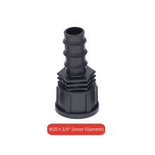Filetage Mâle Femelle 3/4 Vers Connecteur Cannelé pour Tuyau D'Arrosage, Raccord de Tuyau en Plastique de 20 Mm, Tuyau D'Irrigation