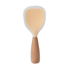 Pelle à Riz en Silicone Jaune Translucide Cuillère à Riz Antiadhésive de Célébrité D'Internet Cuiseur à Riz Pelle à Riz Spéciale