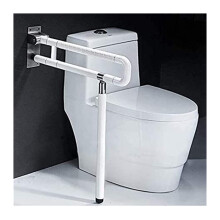 Toilet Grab Bar Stainless Steel Folding Safety Handrail with NonSlip Grip and HeavyDuty Support for Elderly