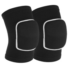 JIYIN 1 Pair Elbow Pads with Thicken Sponge Pad, Black Breathable Protective Volleyball Elbow Pads Fitness Arm Knee Protector Volleyball Sponge Suppo