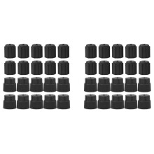 40Pcs R134A Air Conditioning Service AC System Charging Port Caps Car Charging Port AC System Caps Accessories