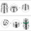 8pc VA-LH11 A/C R-12 to R-134a Retrofit Conversion Adapter Fitting for 1/4 SAE Thread Low High Side Conversion 3