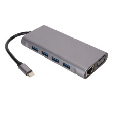 Multiport Adapter Docking Station USB C Hub With Super Speed Data Transfer Fast Charging4K Monitor Plug And Play For All USB C Devices