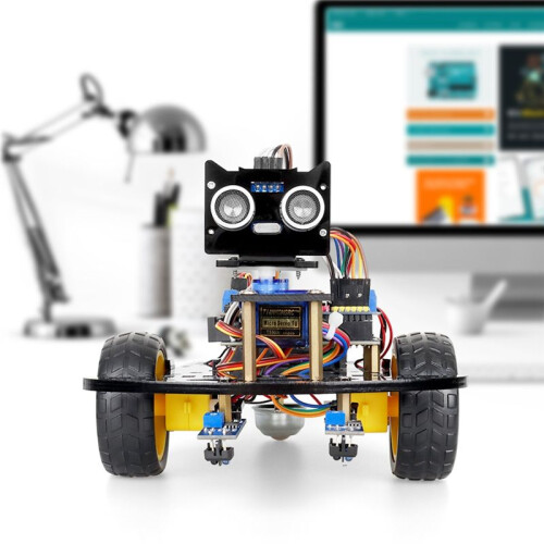 2WD  Robot Car Kits for  Programming Project with -Tracking and Obstacle Avoidance Educational Kit 2