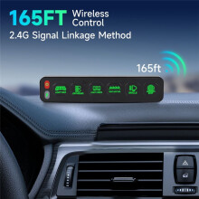 Pannello Interruttori Wireless A 6 Bande, Sistema di Relè di Controllo del Circuito, Pannello Interruttori LED Impermeabile Universale per Auto,