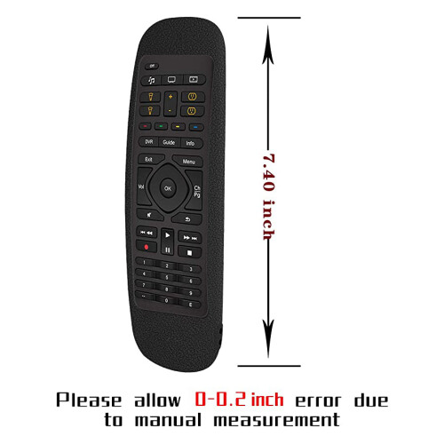 Remote Control Case for  Harmony Companion Remote Control Case Shockproof and Washable Silicone Case Black