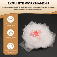 100Pcs Tea Bag Infuser with String Heal Seal 7 x 6cm Sachet Filter Paper Nylon Teabags Empty Tea Bags
