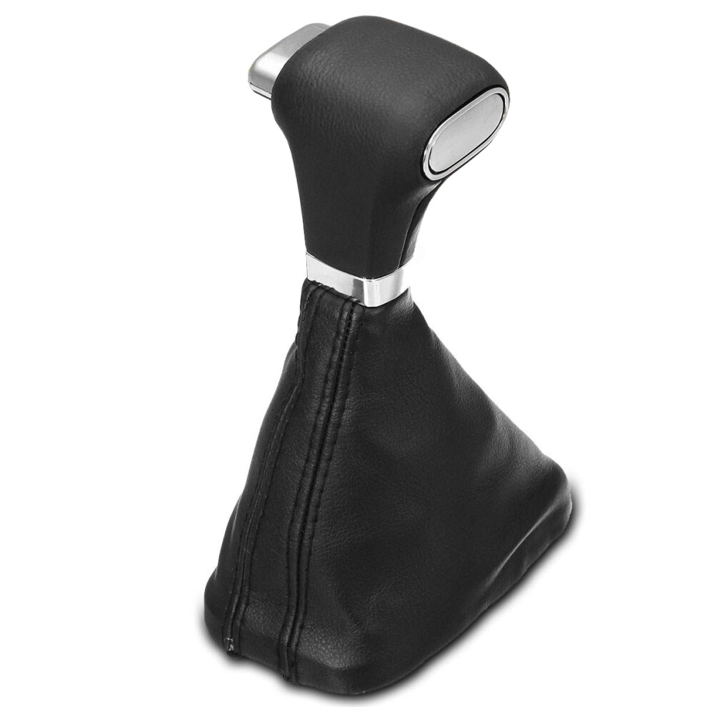 Car At Car Gear Shift Knob Gaitor Shifter Lever Gear Stick Knob Leather Cover For Bora Black 4714158413846